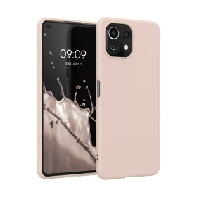   Kryt pro Xiaomi Mi 11 Lite 5G, silikonový, krémový, 54726.225, kwmobile