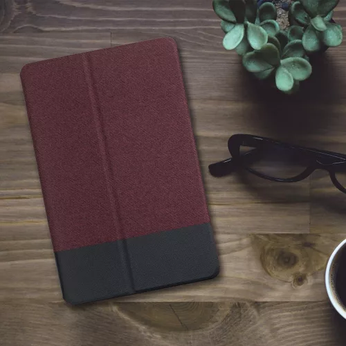 Kryt pro tablet Lenovo Tab P11, Kwmobile, Červený/Černý, Textil, 55710.20