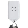 Kryt na klíče od auta pro Renault / Dacia - 4 tlačítka - Keyless Go, kwmobile, silikon, bílá / černá, 49769.29