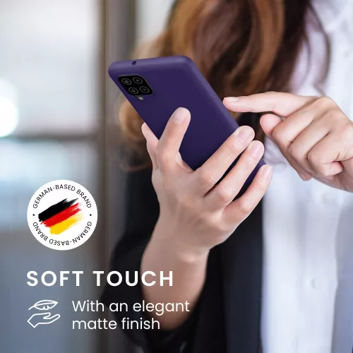 Pouzdro pro Samsung Galaxy A12, silikonové, modré, 54048.226, kwmobile