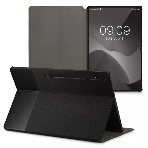 Kryt pro tablet Samsung Galaxy Tab S8 Ultra, Kwmobile, šedo/černý, textil, 57139.73