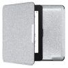 Pouzdro pro Kindle Paperwhite 7, Ekologická kůže, Stříbro, kwmobile, 45569,40