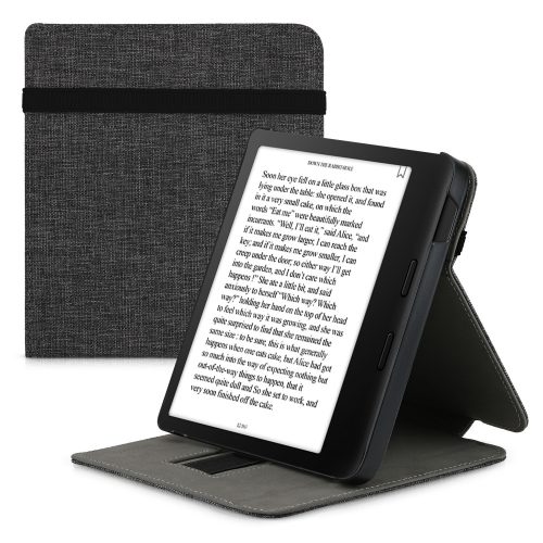 Kryt pro Tolino Vision 6, Kwmobile, šedý, textil, 57167.19