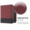 Pouzdro pro Kobo Libra 2, Kwmobile, Červená/Černá, Textil, 57170.20