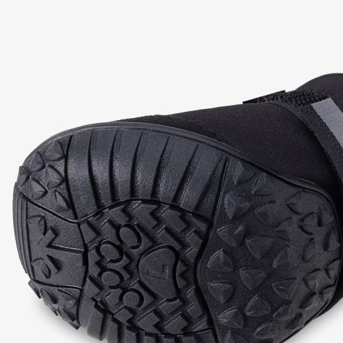 Protiskluzové pantofle pro psy Navaris vel. L, Černá, Textil, 57209.3