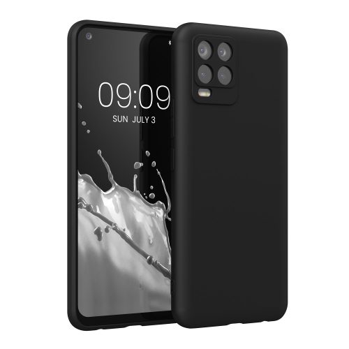 Pouzdro Kwmobile pro Realme 8 (2021)/8 Pro (2021), silikonové, černé, 57242,47