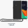 Pouzdro Kwmobile pro OPPO Find X3 Lite, silikonové, průhledné/černé, 57264.01