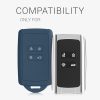 Pouzdro na klíče od auta pro Renault 4 Buttons - Smart Key, Kwmobile, Modrý, Silikon, 48035.202
