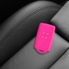 Pouzdro na klíče od auta pro Renault 4 Buttons - Smart Key, Kwmobile, růžové, silikonové, 48035.77