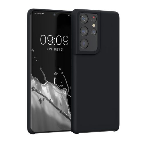 Kryt Kwmobile pro Samsung Galaxy S21 Ultra, silikonový, černý, 54074.01