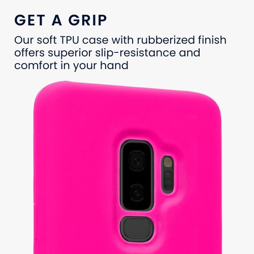 Pouzdro Kwmobile pro Samsung Galaxy S9 Plus, silikonové, růžové, 44183.77