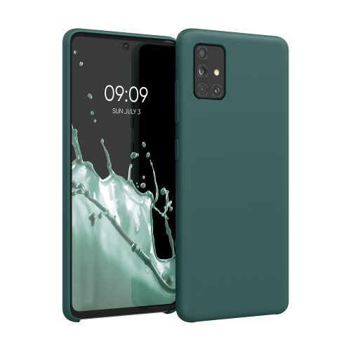 Pouzdro Kwmobile pro Samsung Galaxy A51, silikonové, zelené, 51197.171