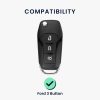 Pouzdro na klíče od auta pro Ford 3 tlačítka – MyKey, Kwmobile, stříbrná, silikonová, 57313.94