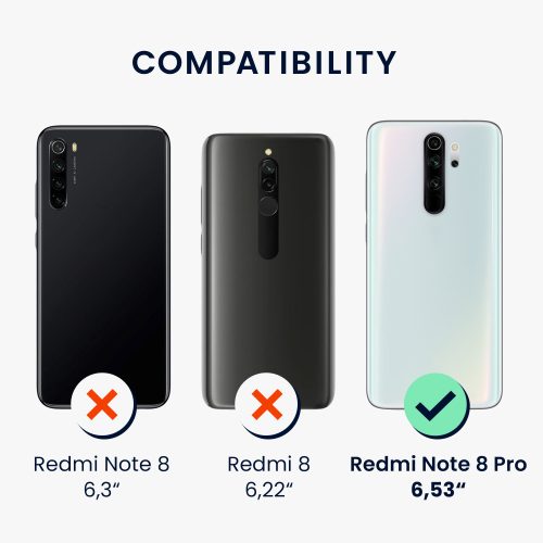Kryt Kwmobile pro Xiaomi Redmi Note 8 Pro, silikonový, modrý, 50248.224