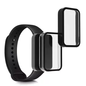   Sada 2 ks ochranných fólií pro Xiaomi Redmi Smart Band Pro, Kwmobile, černá/průhledná, bezpečnostní sklo, 57424.01