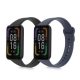Sada 2 popruhů pro Xiaomi Redmi Smart Band Pro, Kwmobile, černá/modrá, silikon, 57425.01