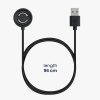 USB nabíjecí kabel pro Suunto Peak 9, Kwmobile, černý, plastový, 57419.01