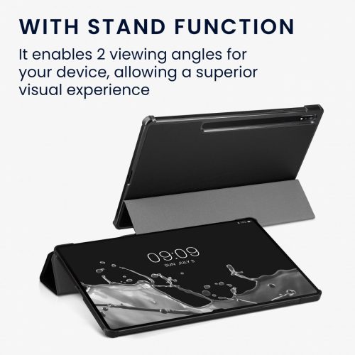 Pouzdro na tablet Samsung Galaxy Tab S8 Plus, Kwmobile, černé, ekokůže, 57464.01