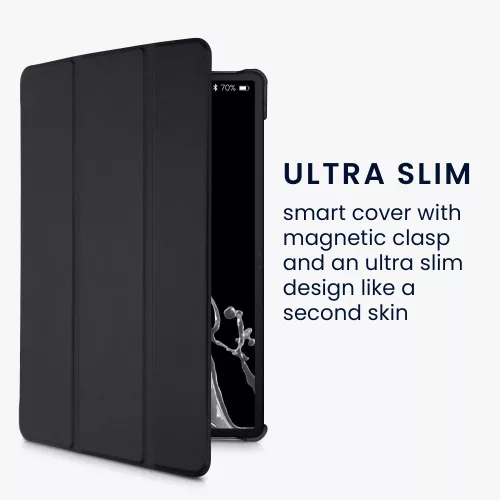 Obal na tablet Samsung Galaxy Tab S8, Kwmobile, černý, eko kůže, 57463.01