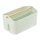 Cutie depozitare Navaris cu maner din lemn, 2 compartimente, verde, 55650.71