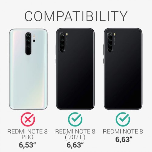 Kryt Kwmobile pro Xiaomi Redmi Note 8, textilní, šedý, 57491.22