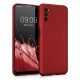 Pouzdro Kwmobile pro Samsung Galaxy A03s, silikonové, červené, 56518.36