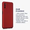 Pouzdro Kwmobile pro Samsung Galaxy A03s, silikonové, červené, 56518.36