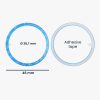 Rámeček ciferníku pro Samsung Galaxy Watch 4 Classic (46mm), Kwmobile, Modrý, Hliník, 56179.03