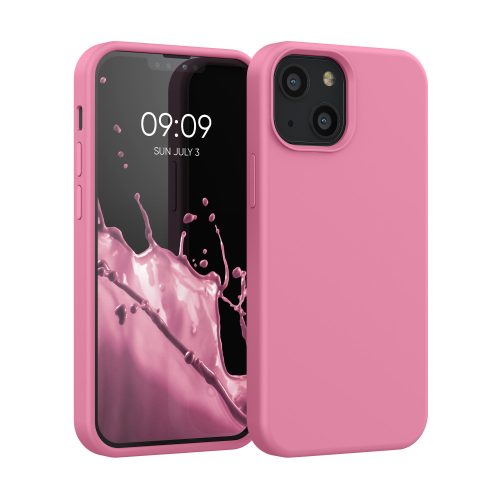 Kryt Kwmobile pro Apple iPhone 13 Mini, silikonový, růžový, 55877.212