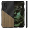 Pouzdro Kwmobile pro OnePlus Nord 2 5G, dřevo, hnědo-černé, 57498.01