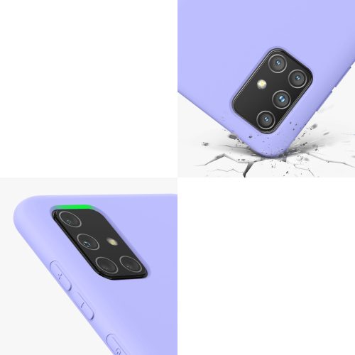 Pouzdro Kwmobile pro Samsung Galaxy A71, silikonové, modré, 57562.108