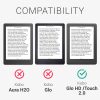 Pouzdro pro Kobo Glo HD/Touch 2.0, Kwmobile, šedé, textilní, 43008.22