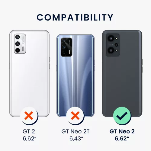 Pouzdro Kwmobile pro Realme GT Neo 2, silikonové, zelené, 57579.169