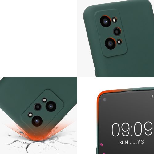 Pouzdro Kwmobile pro Realme GT Neo 2, silikonové, zelené, 57579.169