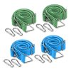 Set 4 Corzi elastice plate reglabile Navaris, cu carabiniere, pentru camping, 57645.01