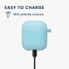 Pouzdro na sluchátka Apple AirPods 2/AirPods 1, Kwmobile, Modré, Silikonové, 57659.23