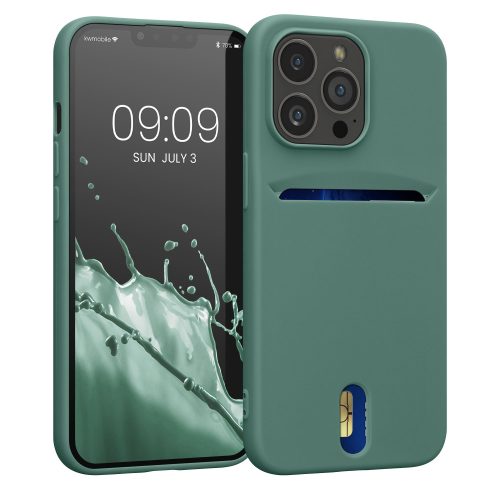 Kryt Kwmobile pro Apple iPhone 13 Pro, silikonový, zelený, 57749.166