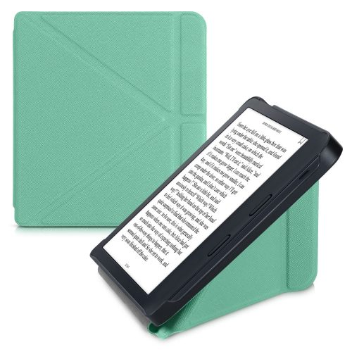 Pouzdro pro Kobo Libra 2, Kwmobile, zelené, ekokůže, 56576.71