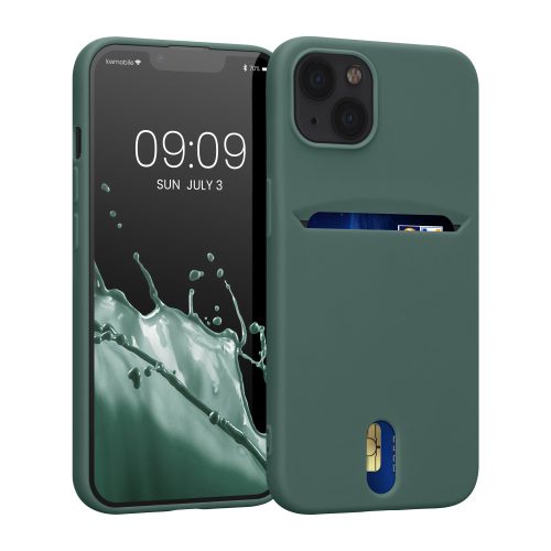 Kryt Kwmobile pro Apple iPhone 13, silikonový, zelený, 57748.166