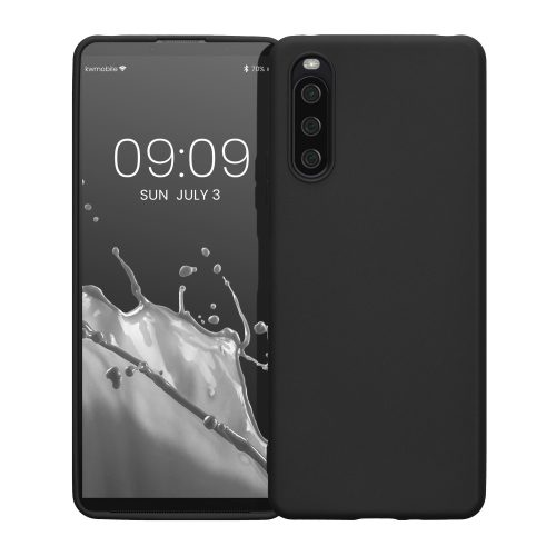 Pouzdro Kwmobile pro Sony Xperia 10 IV, silikonové, černé, 57800.01