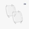 Sada 2 pouzder pro Garmin Venu Sq/Venu Sq Music, Kwmobile, Transparent, Silikon, 57775.02