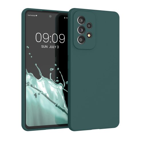 Pouzdro Kwmobile pro Samsung Galaxy A53 5G, silikonové, zelené, 57835.171