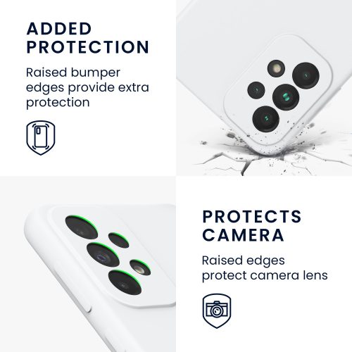 Pouzdro Kwmobile pro Samsung Galaxy A33 5G, silikonové, bílé, 57833.48