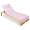 Ručník na lehátko Homelevel, 75 x 200 cm, růžový, bavlna / polyester, 55649.03.10