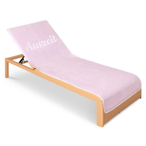 Ručník na lehátko Homelevel, 75 x 200 cm, růžový, bavlna / polyester, 55649.03.10