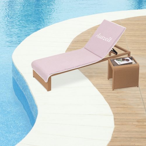 Ručník na lehátko Homelevel, 75 x 200 cm, růžový, bavlna / polyester, 55649.03.10