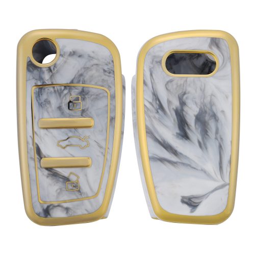 Kryt na klíče od auta pro Audi 3 Buttons, Kwmobile, Multicolor, Silikon, 55034.04