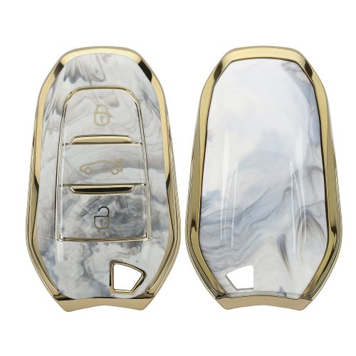 Kryt na klíče od auta pro Peugeot/Citroen 3 Buttons - Smart Key, Kwmobile, Multicolor, Silikon, 57842.01
