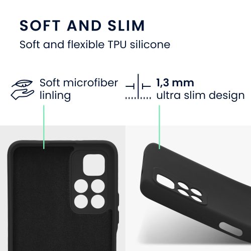 Kryt Kwmobile pro Xiaomi Redmi Note 11S 5G/Poco M4 Pro 5G, silikon, černý, 57925.47