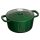 Oala fonta Navaris, 20 cm, emailata, verde, 2.5L, cu capac, pentru cuptor si plita, 58000.01.80